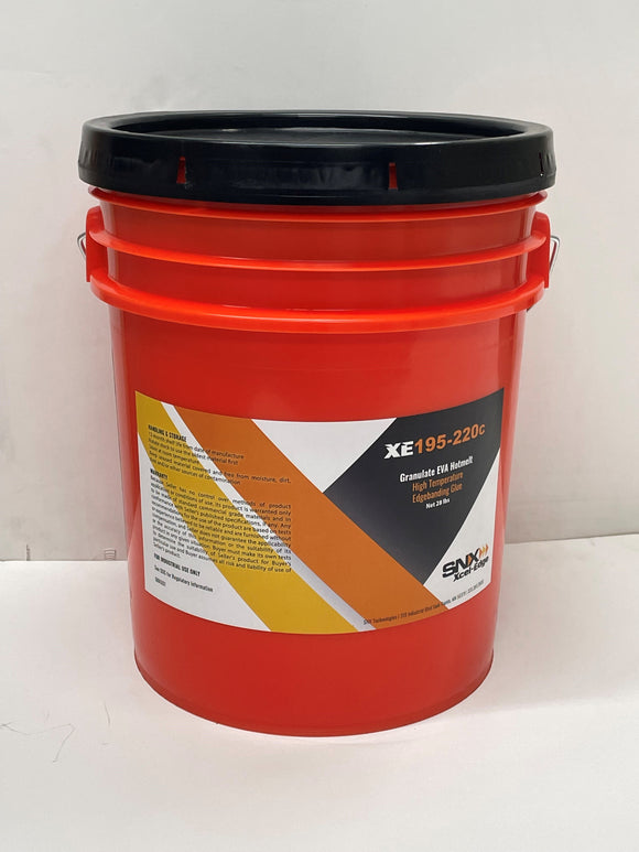 Xcel-Edge XE195-220c high temp glue (CLEAR) pellets, single pail