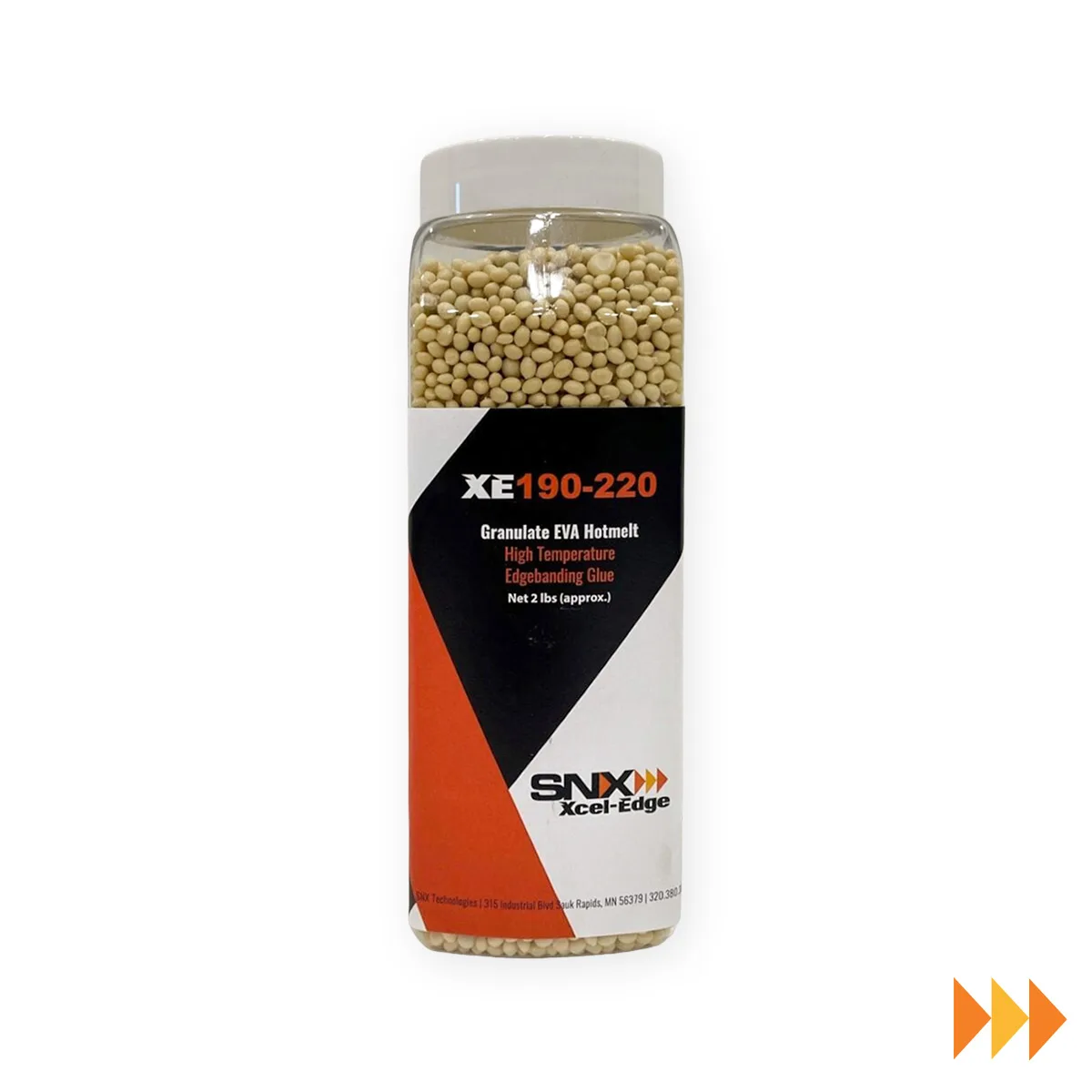 Xcel-Edge Natural High Temp Glue Pellets, 2lb Sample | SNX
